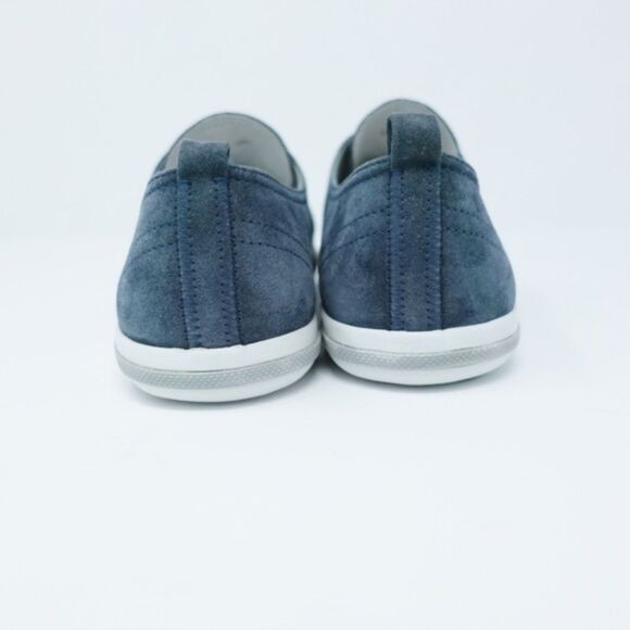 Prada Suede Leather Sneakers Cap Toe Gray  Blue  9.5 Retro Ballet sneakers - Picture 5 of 8